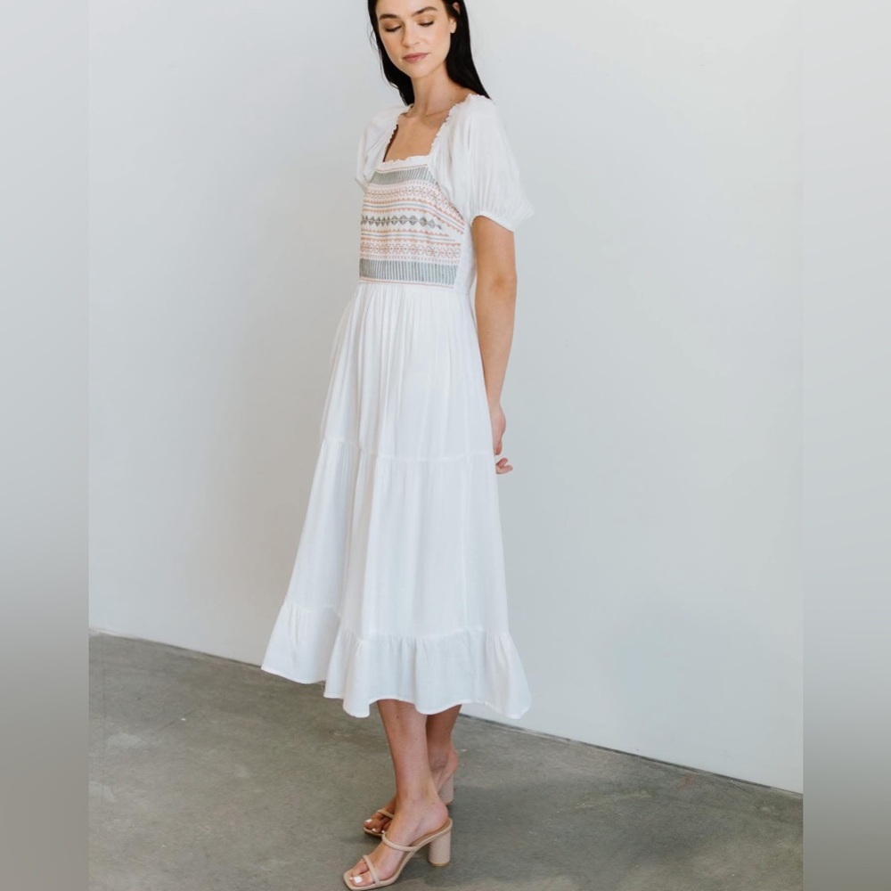 Baltic Born White Midi Dress